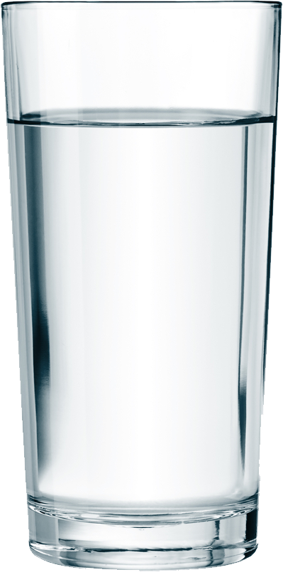 empty water glass png