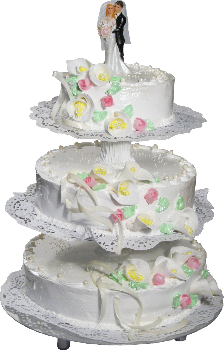 Wedding cake PNG transparent image download, size: 755x1180px