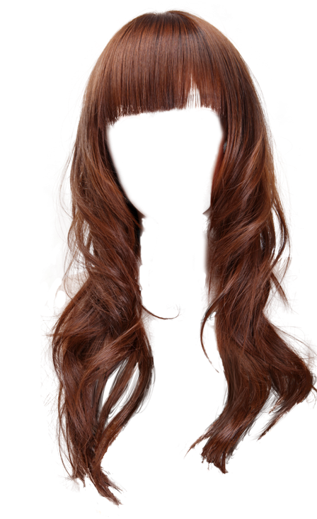 Hair wig PNG transparent image download, size: 448x733px