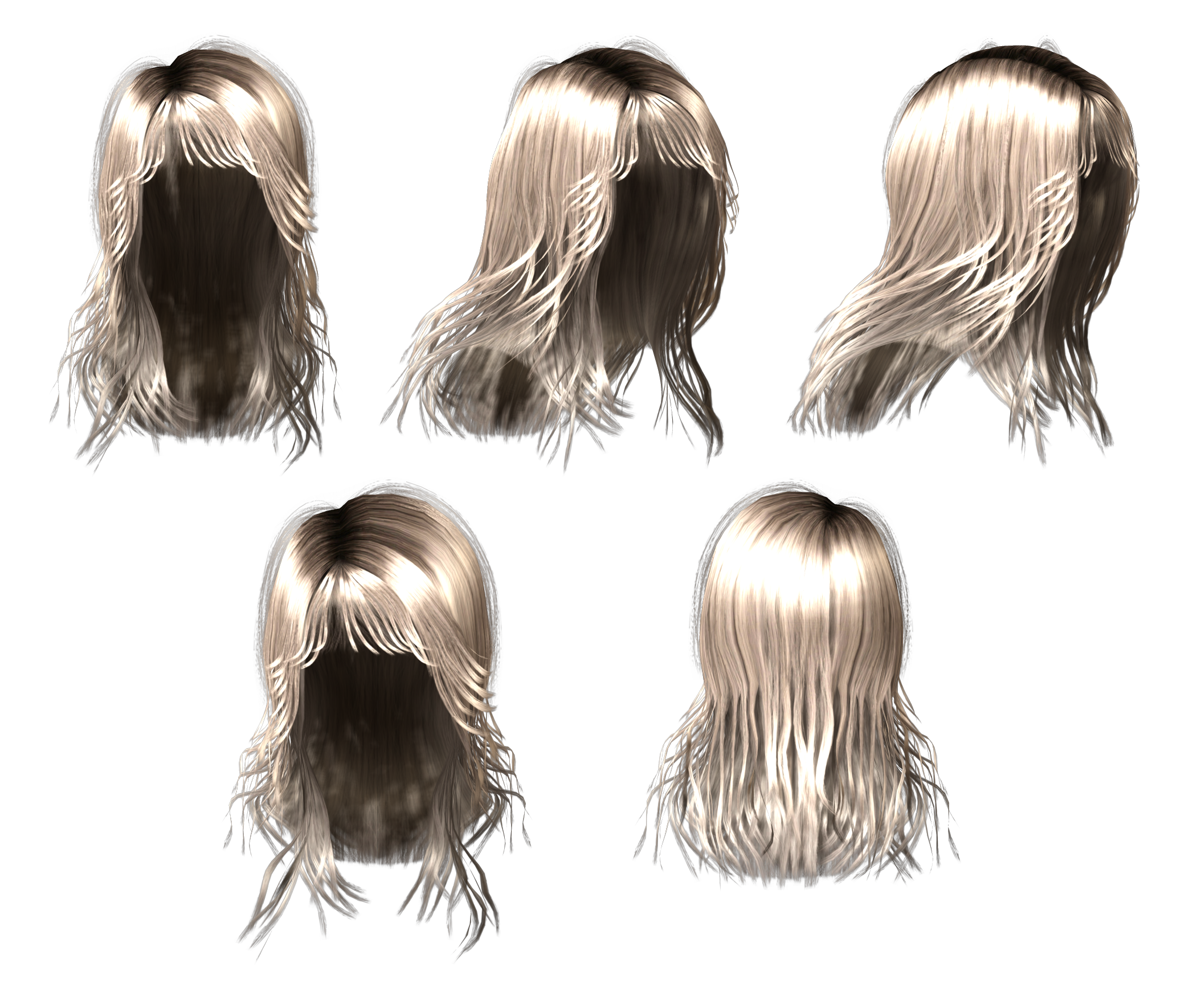 Hair wig PNG transparent image download, size: 2087x1769px