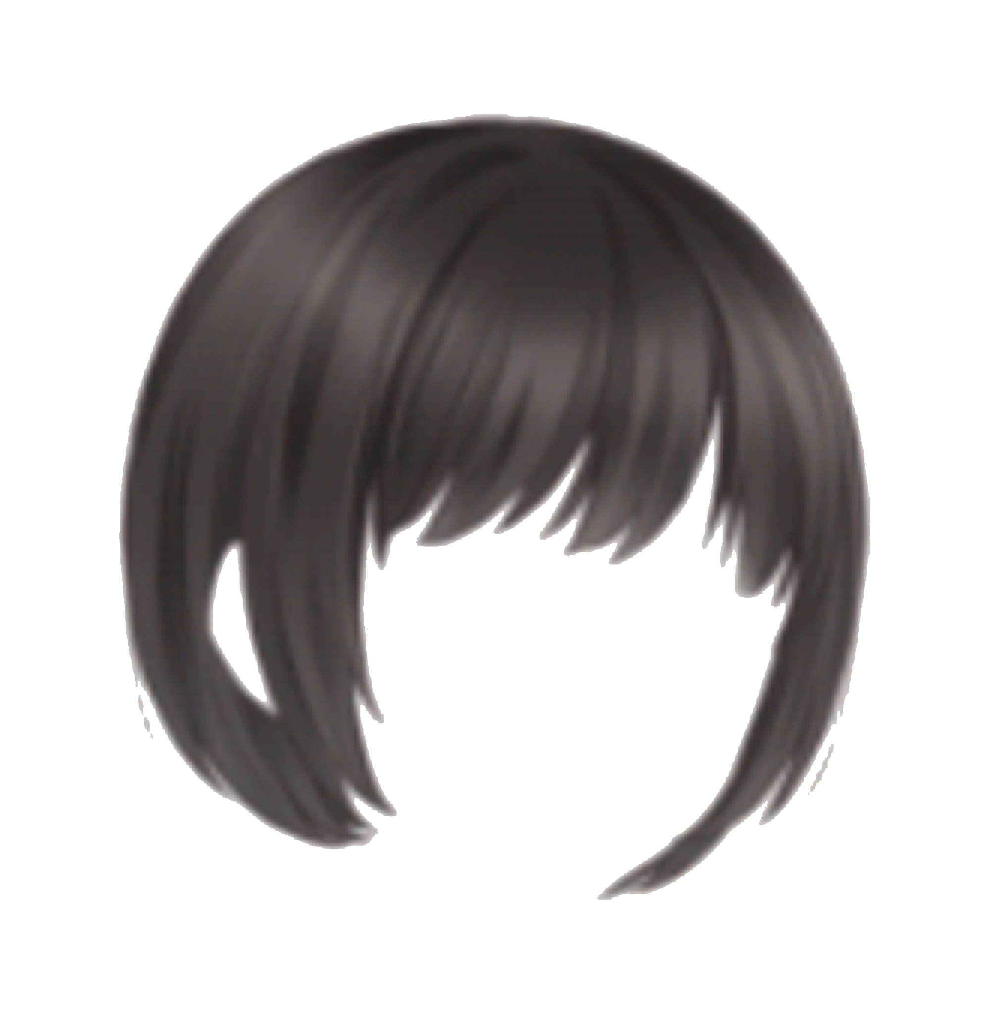 Hair Wig Png - Transparent Anime Hair Png, Png Download , Transparent Png  Image - PNGitem