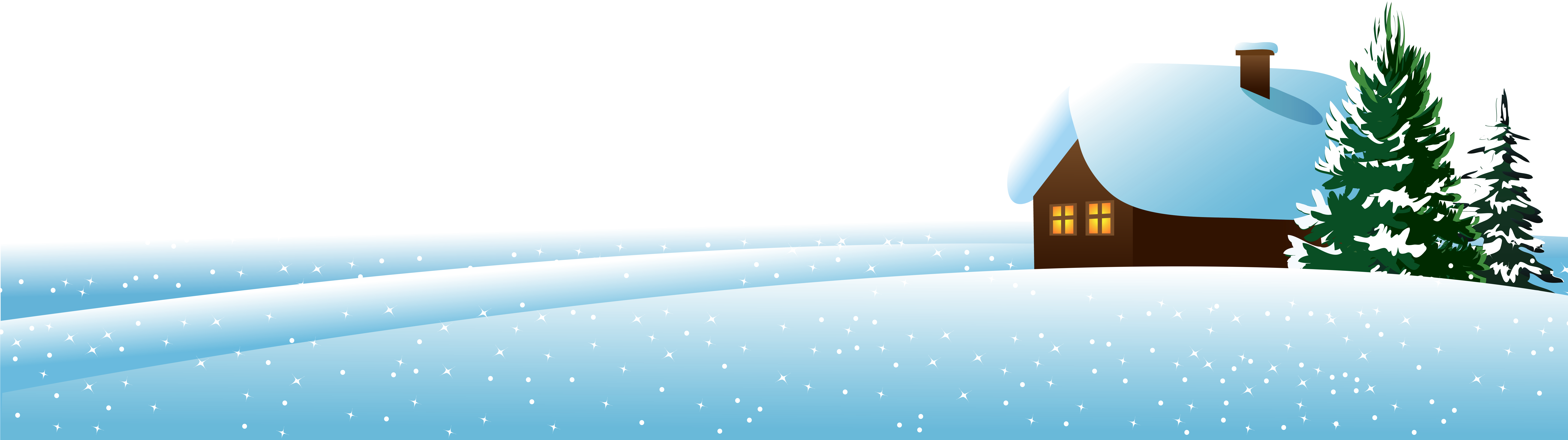 Winter Png Transparent Image Download Size 8363x2349px