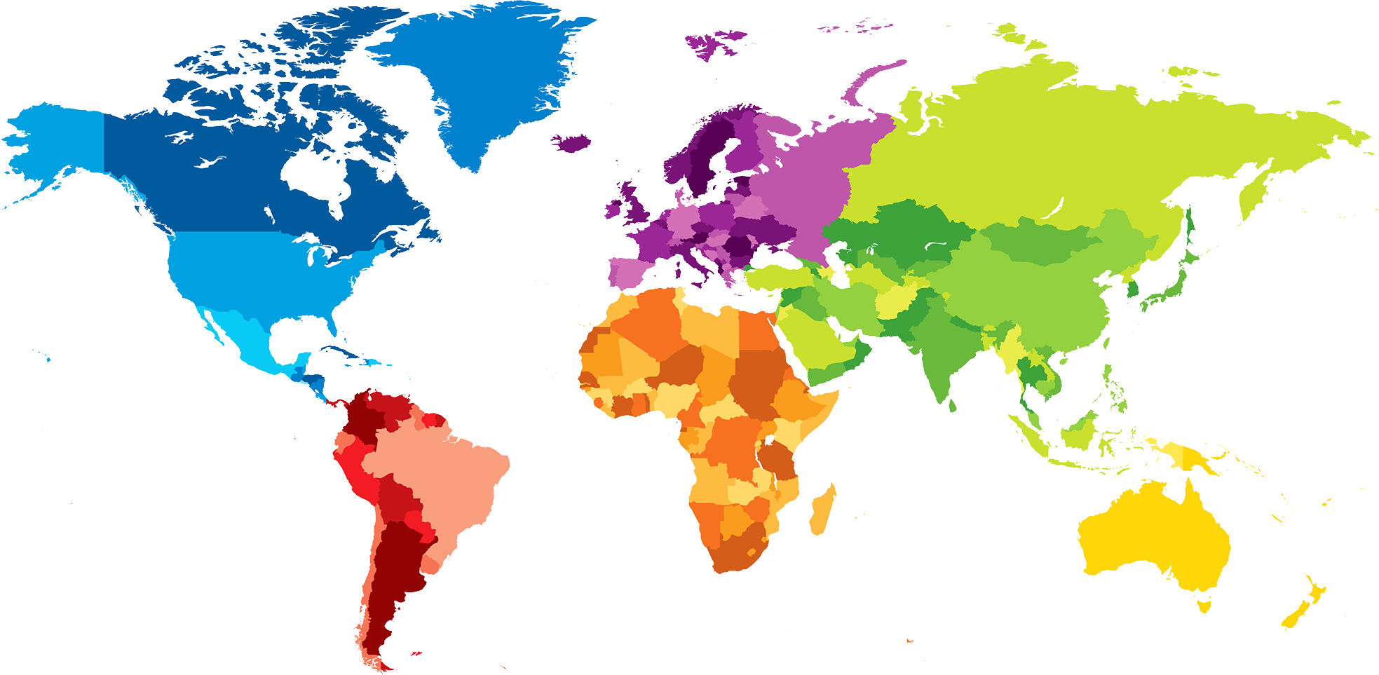 blank color world map png