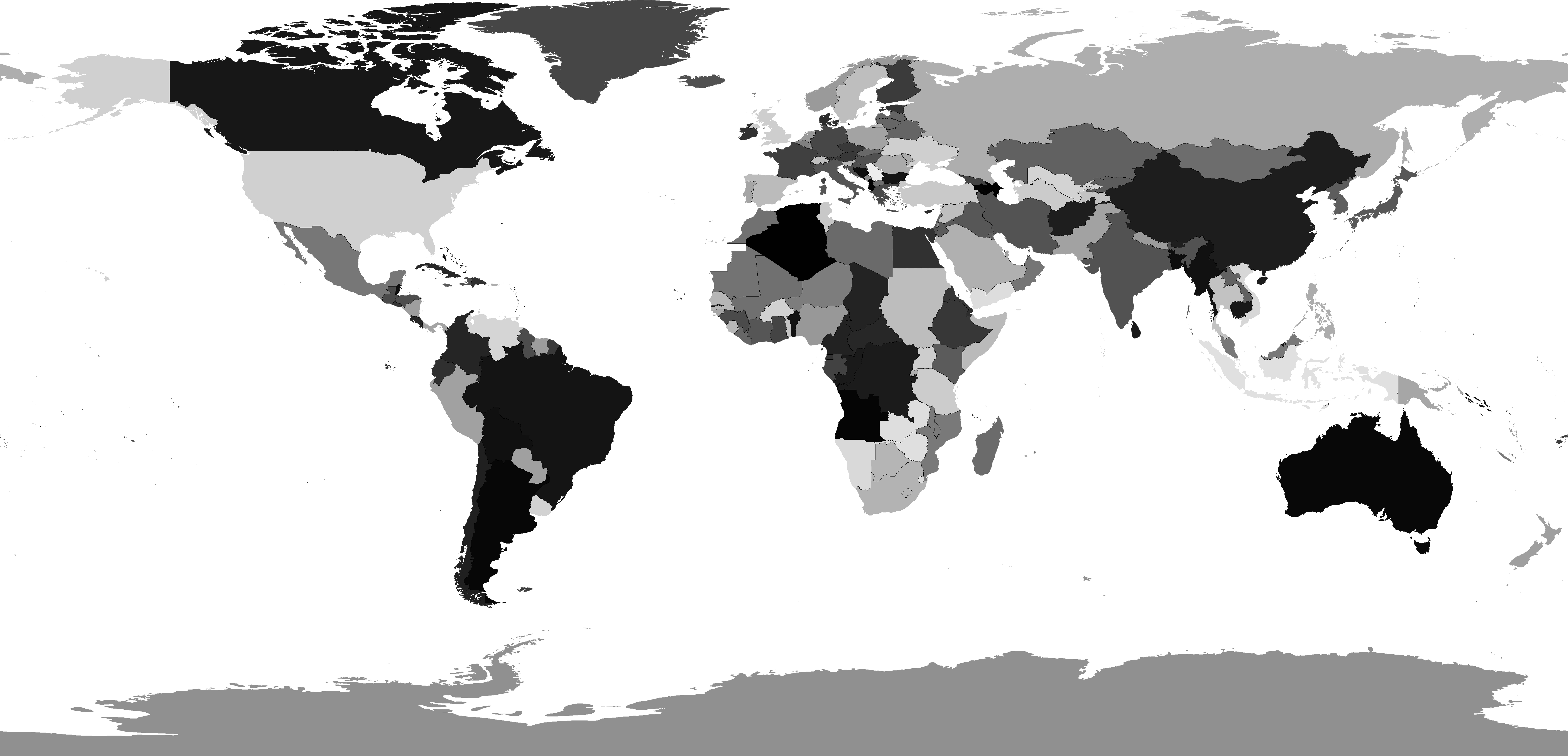 world map black png