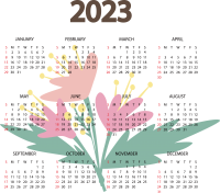 Календарь 2023 PNG
