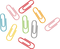 Paper clips PNG image