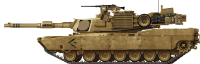 M1 Abrams tank PNG