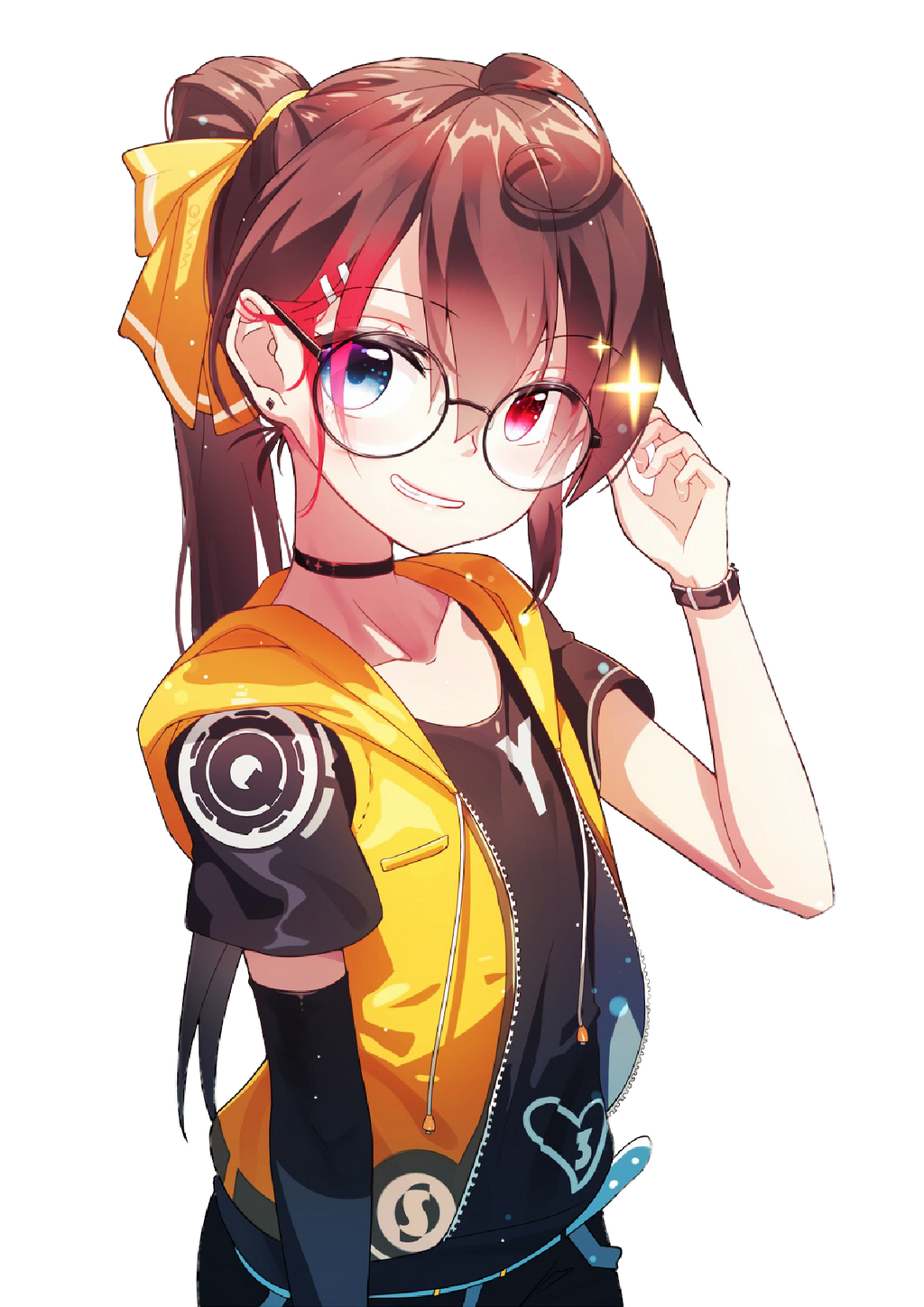 Anime girl PNG transparent image download, size: 1024x1448px
