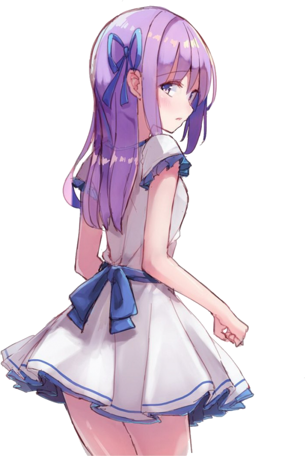 Anime girl PNG transparent image download, size: 579x618px