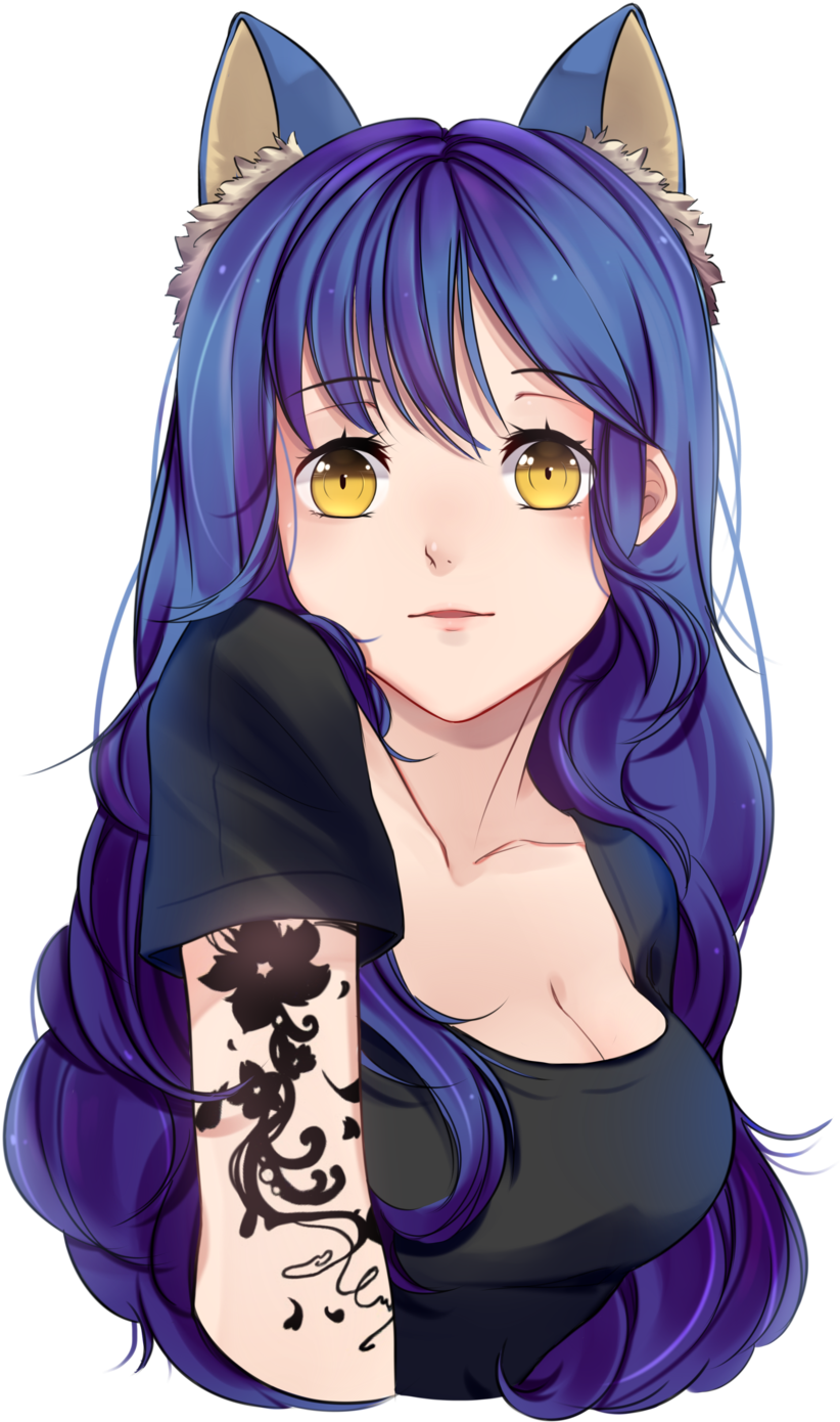 Anime girl PNG transparent image download, size 822x1390px