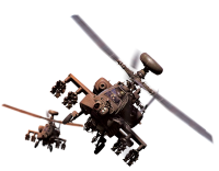 two AH-64 Apache PNG
