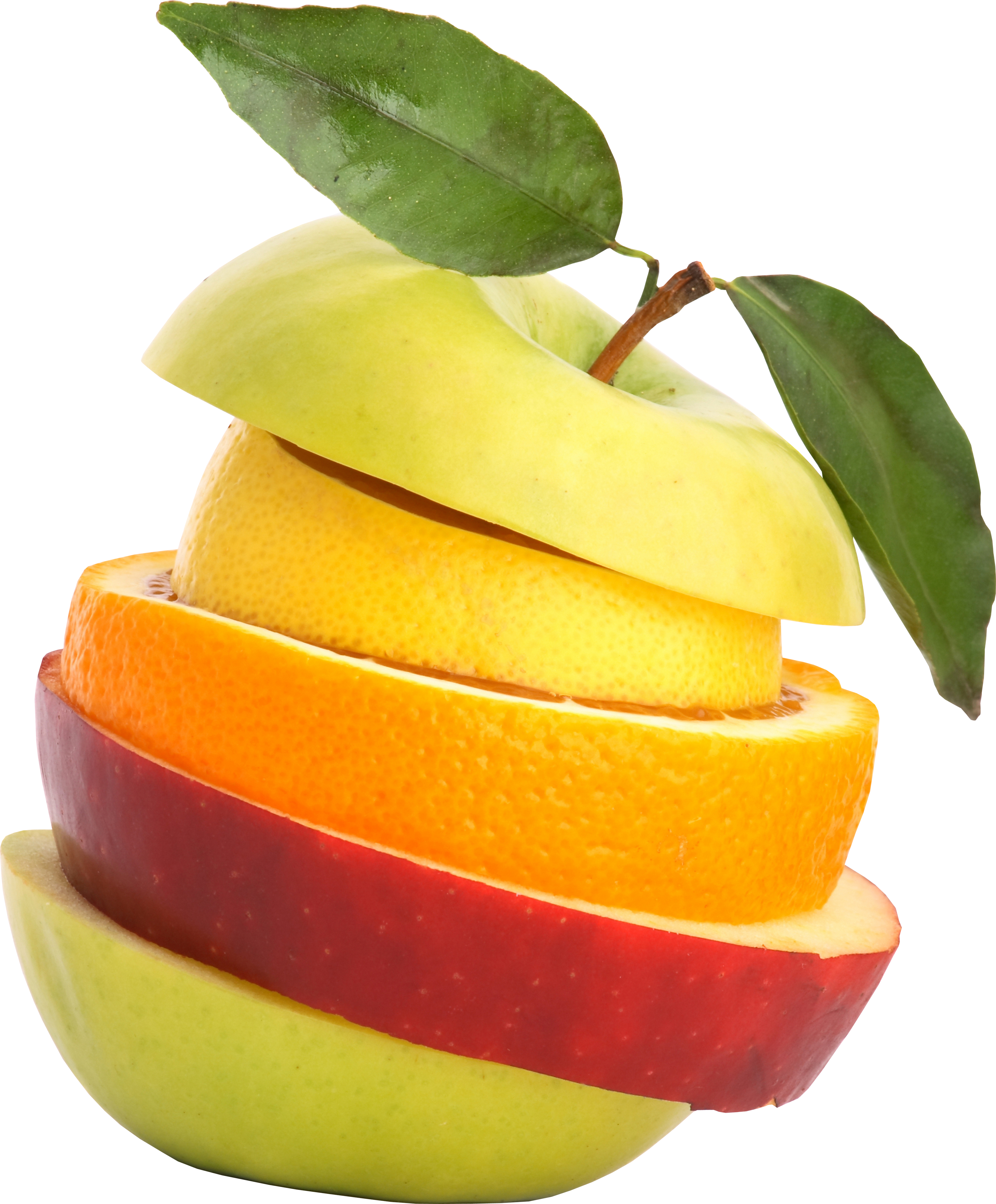 cutted apples PNG