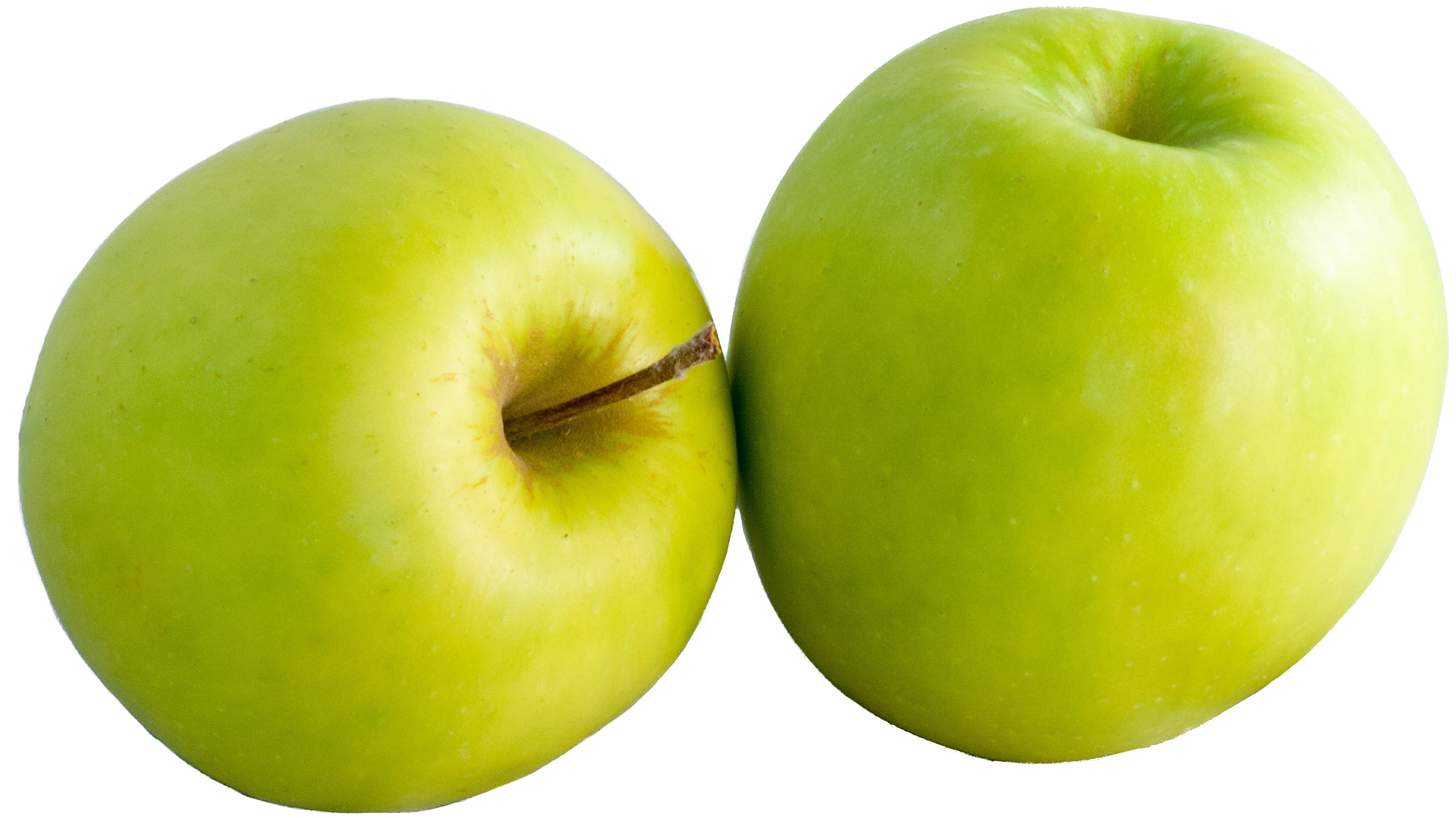 two green apples PNG