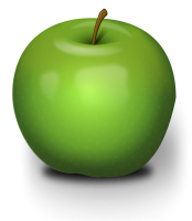 Зеленое яблоко PNG