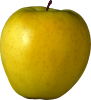 Желтое яблоко PNG