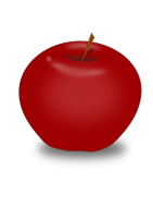 Красное яблоко PNG