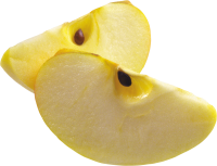 piece of yellow apple PNG