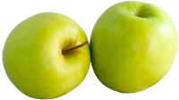 two green apples PNG