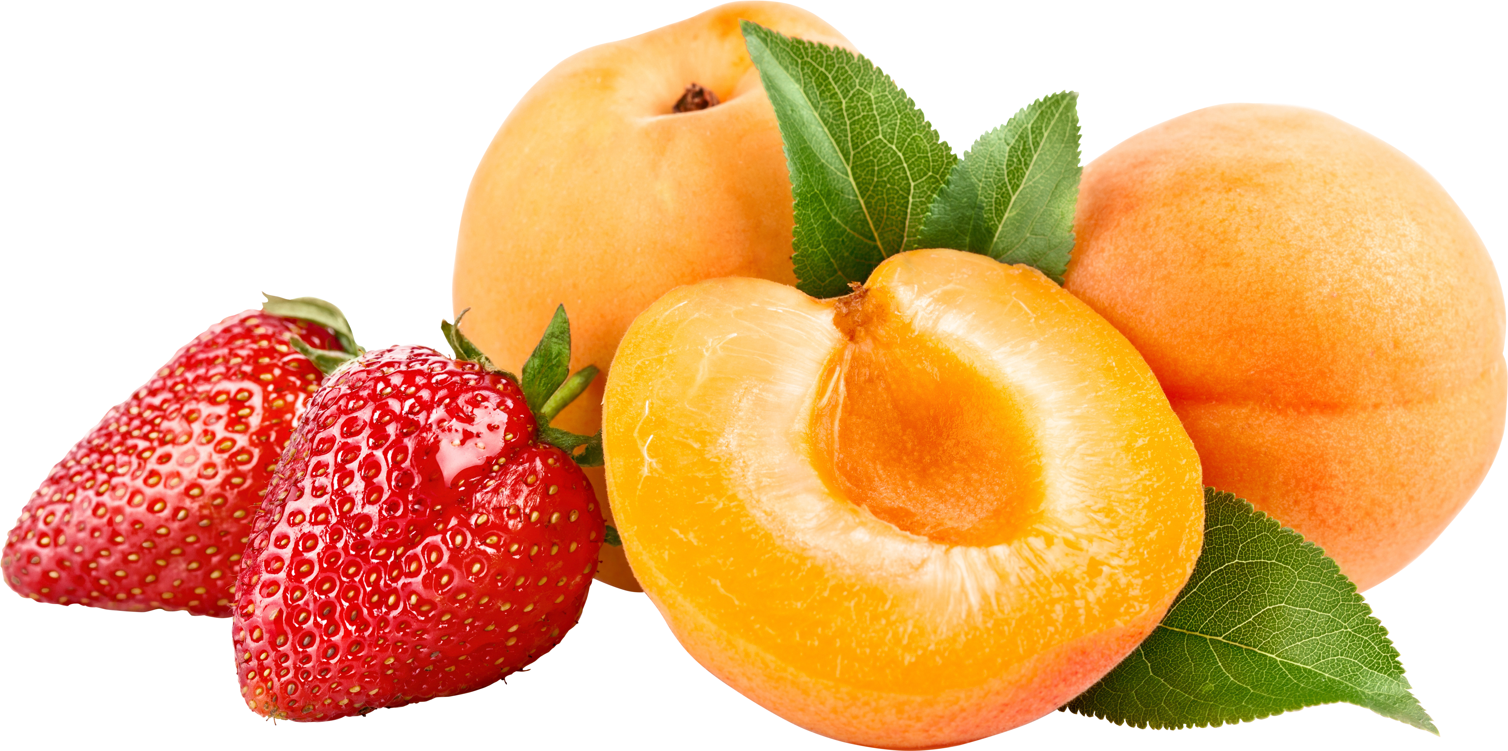 Apricots with strawberry PNG