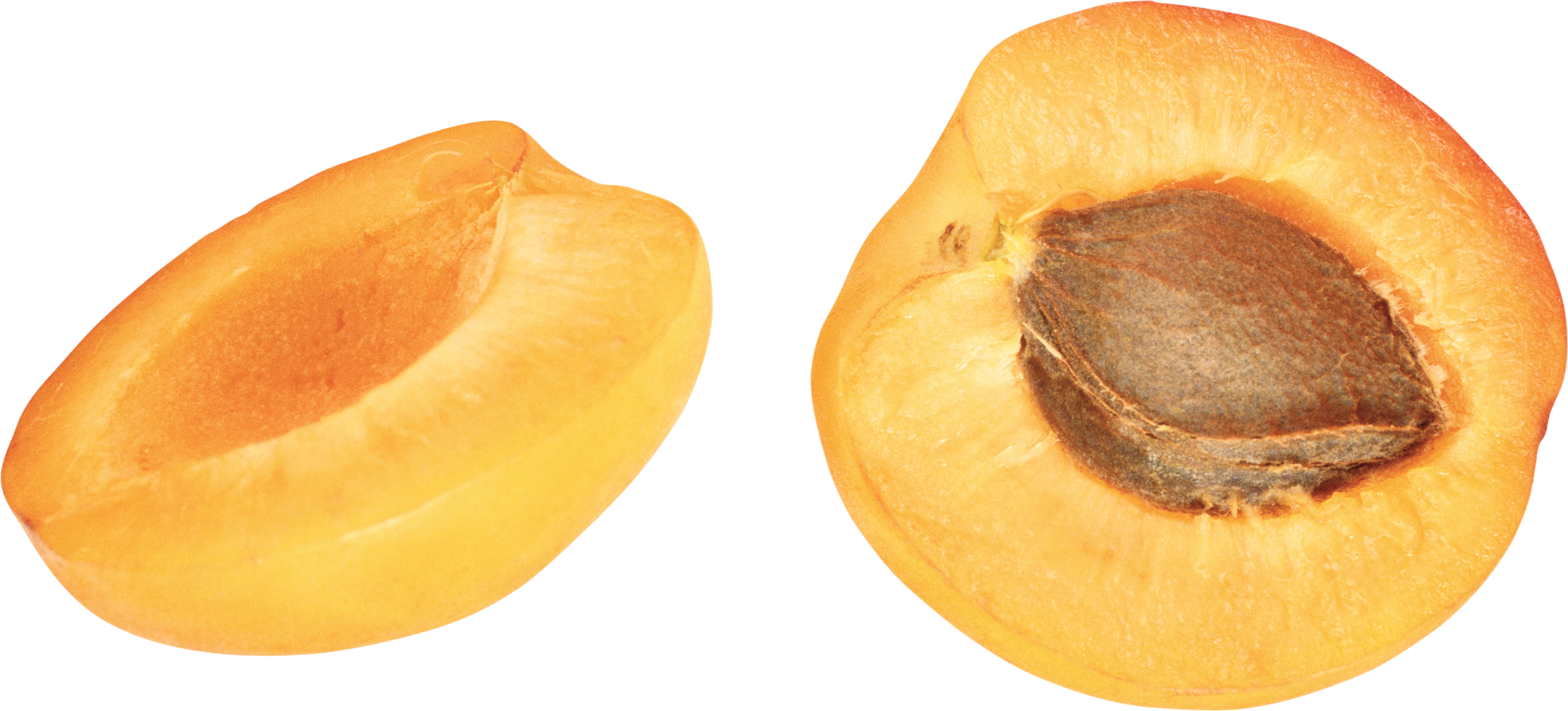 Sliced apricot PNG