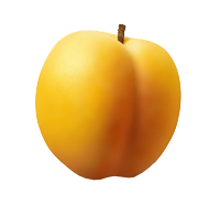 Orange apricot PNG