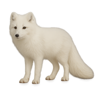 Arctic fox PNG