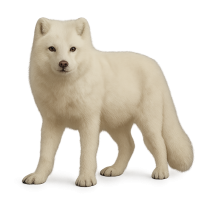 strong Arctic fox PNG