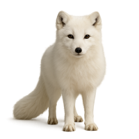 Arctic fox PNG transparent
