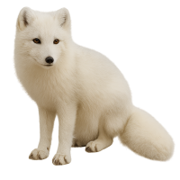 Arctic fox PNG image
