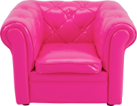 Pink armchair PNG image