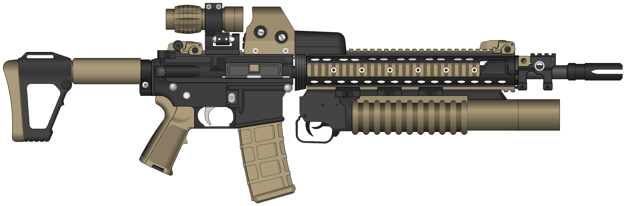 Assault rifle PNG