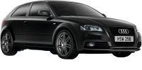Black AUDI PNG car image