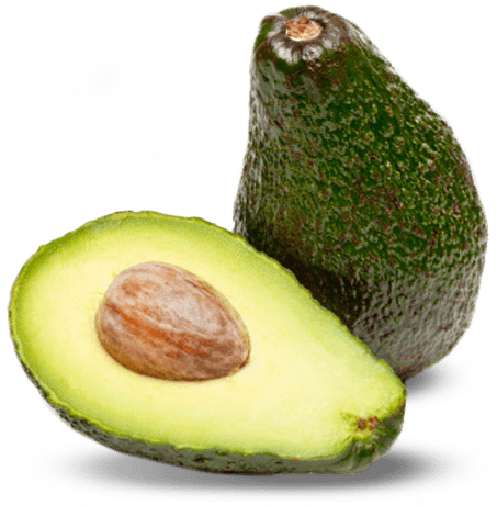 Cutted two avocados PNG