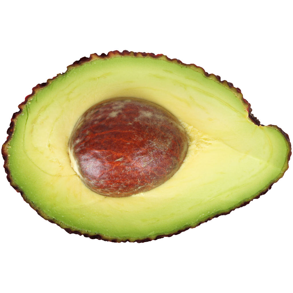 Cutted avocado PNG