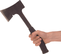 Ax in hand PNG image