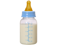 Baby bottle with milk PNG