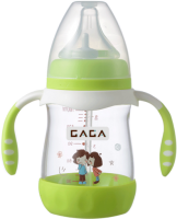 green baby bottle PNG