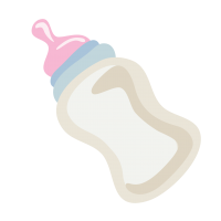 Baby bottle PNG image