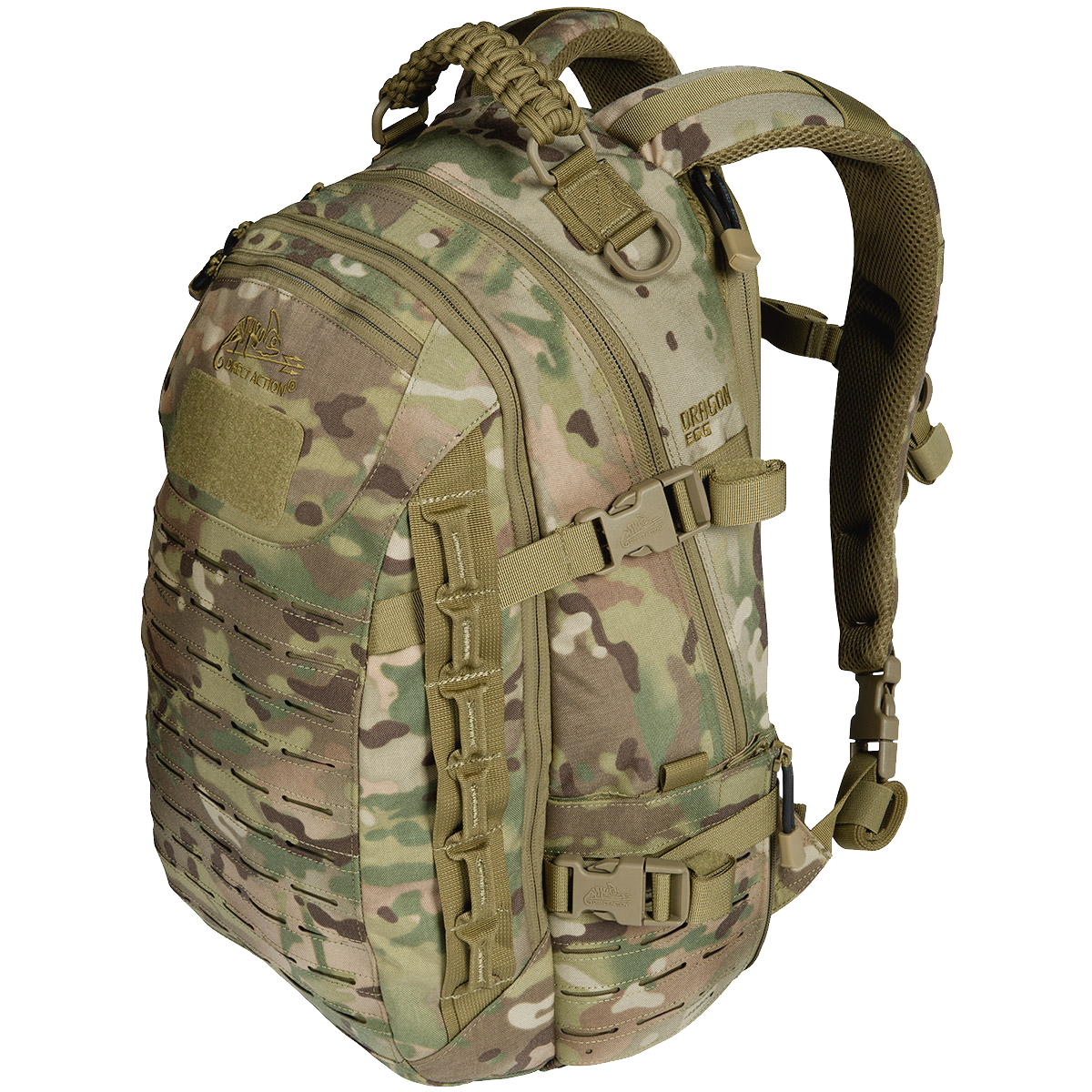Military backpack PNG image