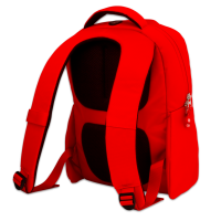 Red backpack PNG image