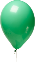 Green balloon PNG image