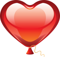 Воздушные шарик сердце PNG фото