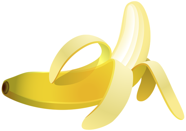 Banana PNG picture peeled