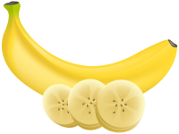 Sliced banana PNG picture
