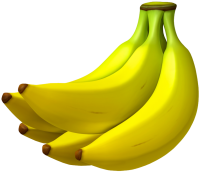 Yellow bananas PNG image