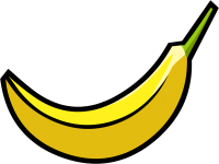 Банан PNG фото