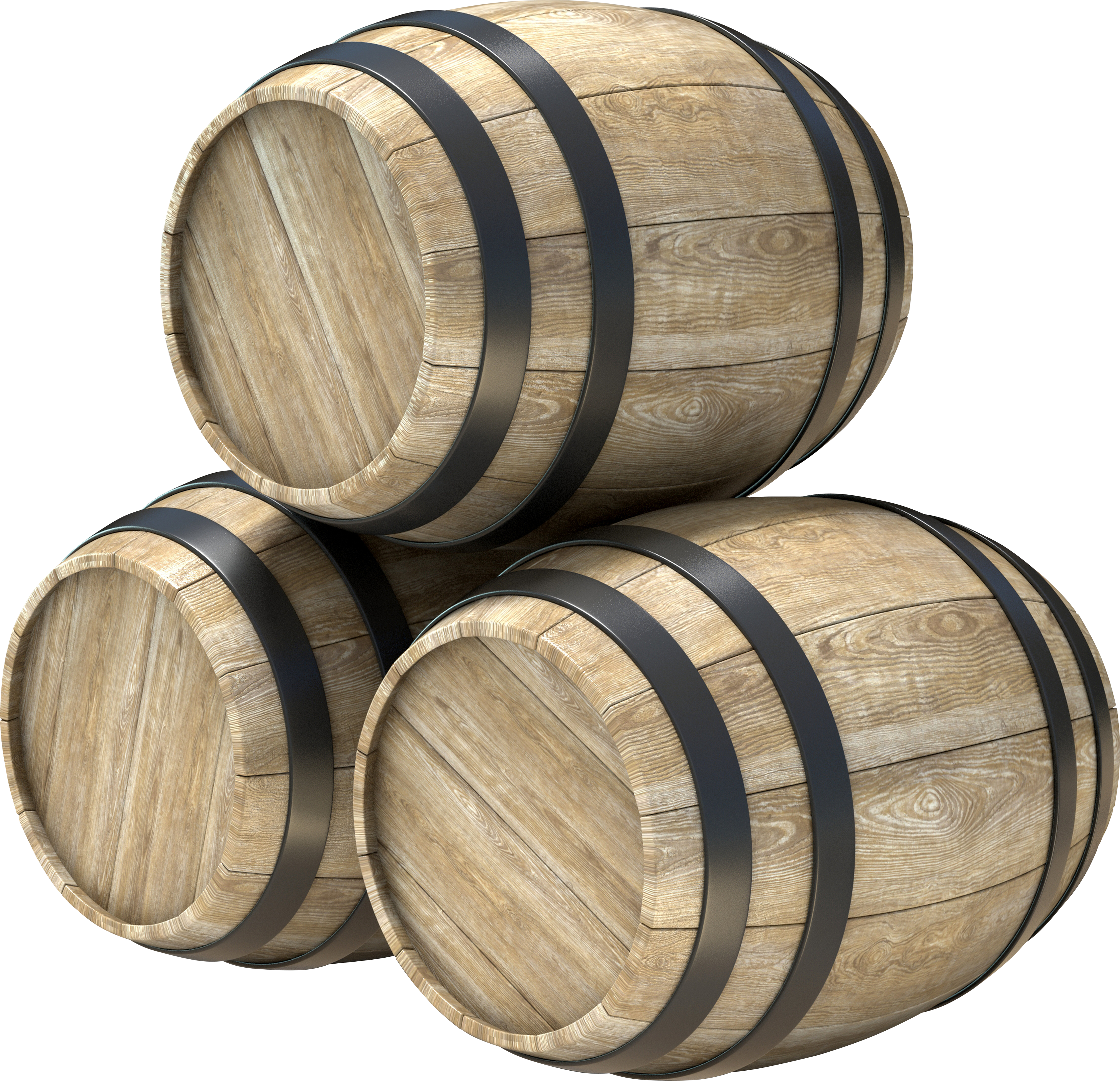 3 Barrels PNG