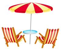 Beach umbrella PNG