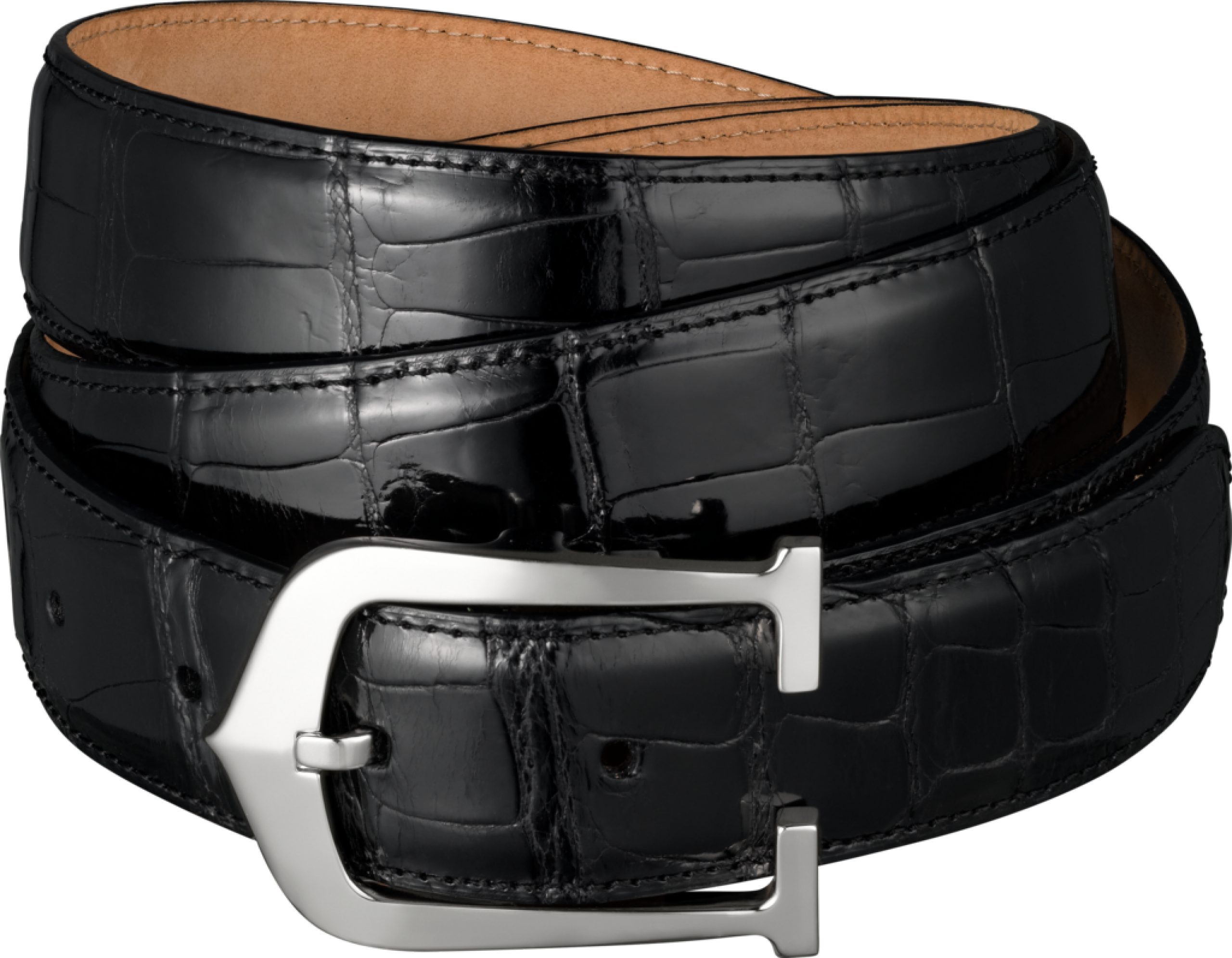 black leather belt PNG image