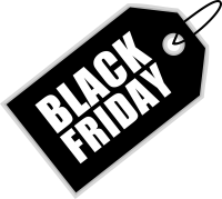Black Friday label PNG